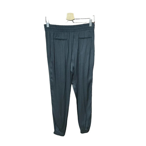 Rebecca Taylor Side Stripe Black Jogger Pants‎ Size 2 - Picture 4 of 9